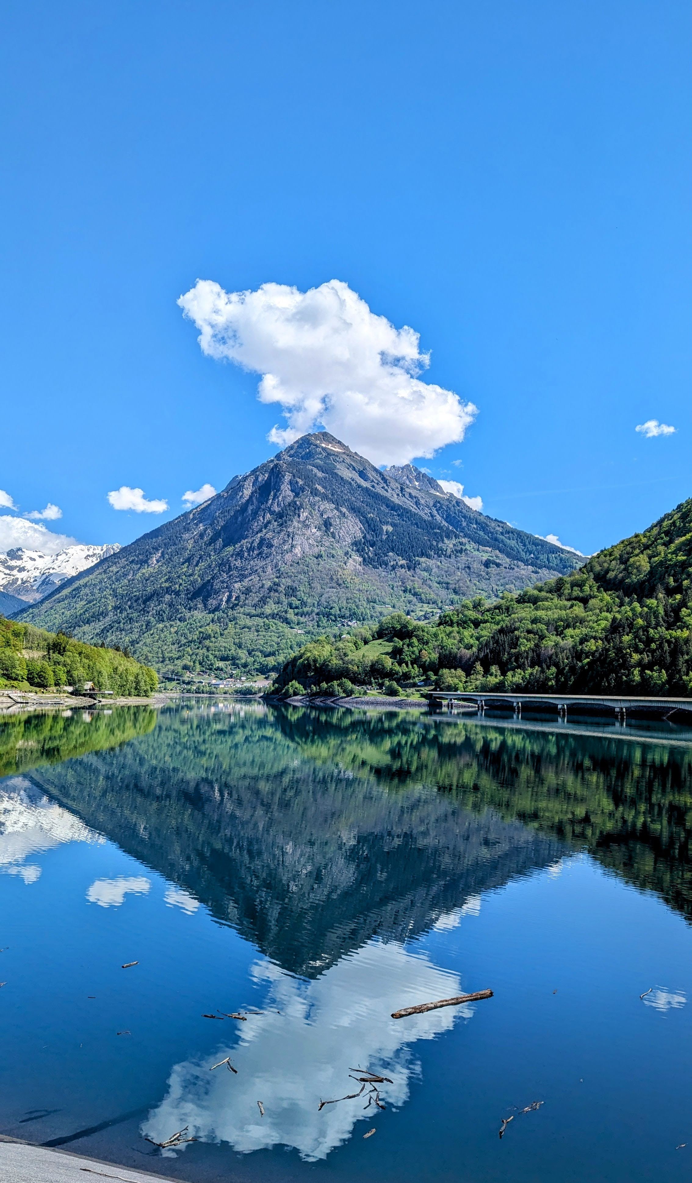 Allemond Lake with the Grand pic de Belledone