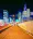 La defense financial district by night