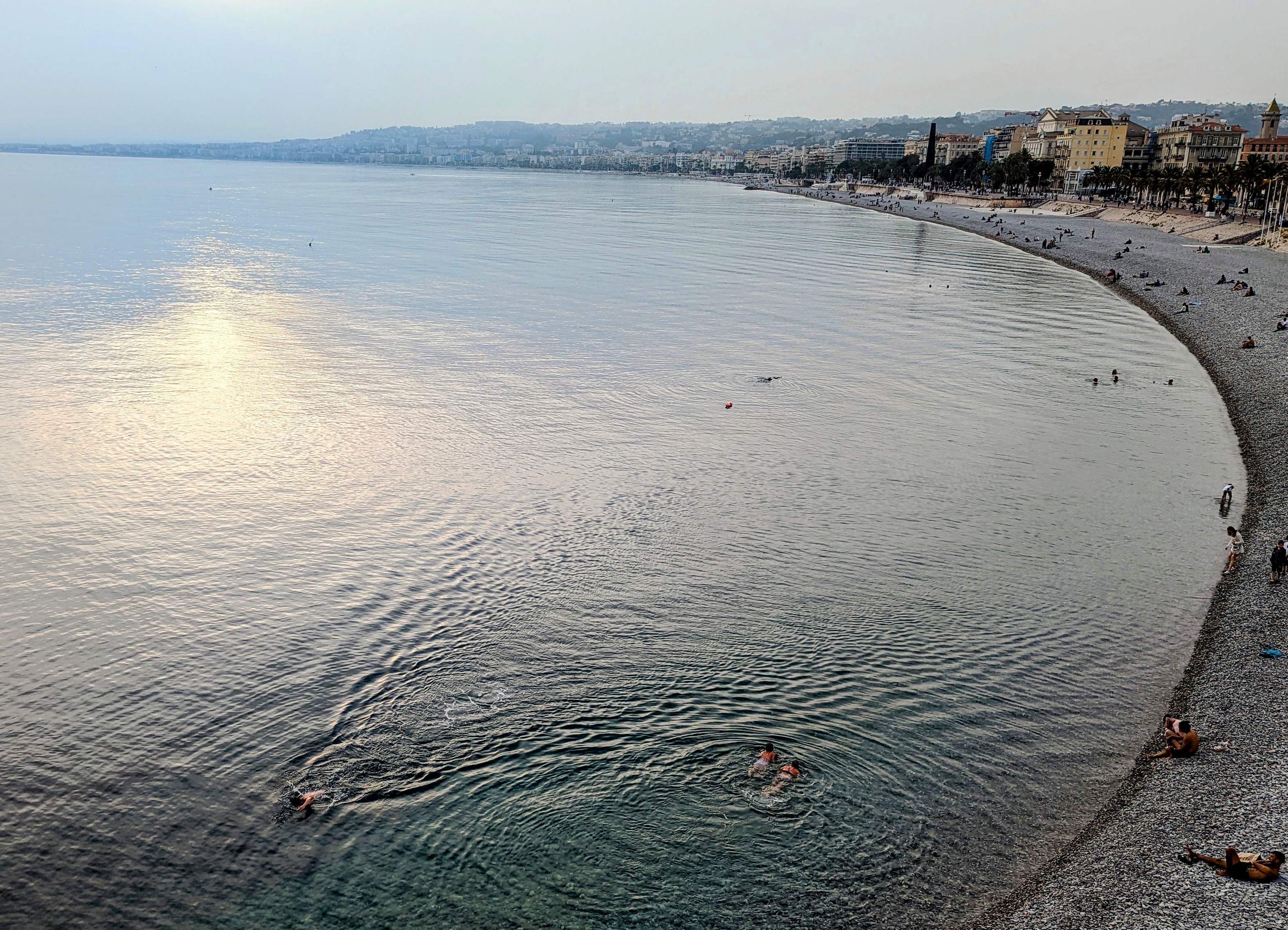 nice beach on an october day
