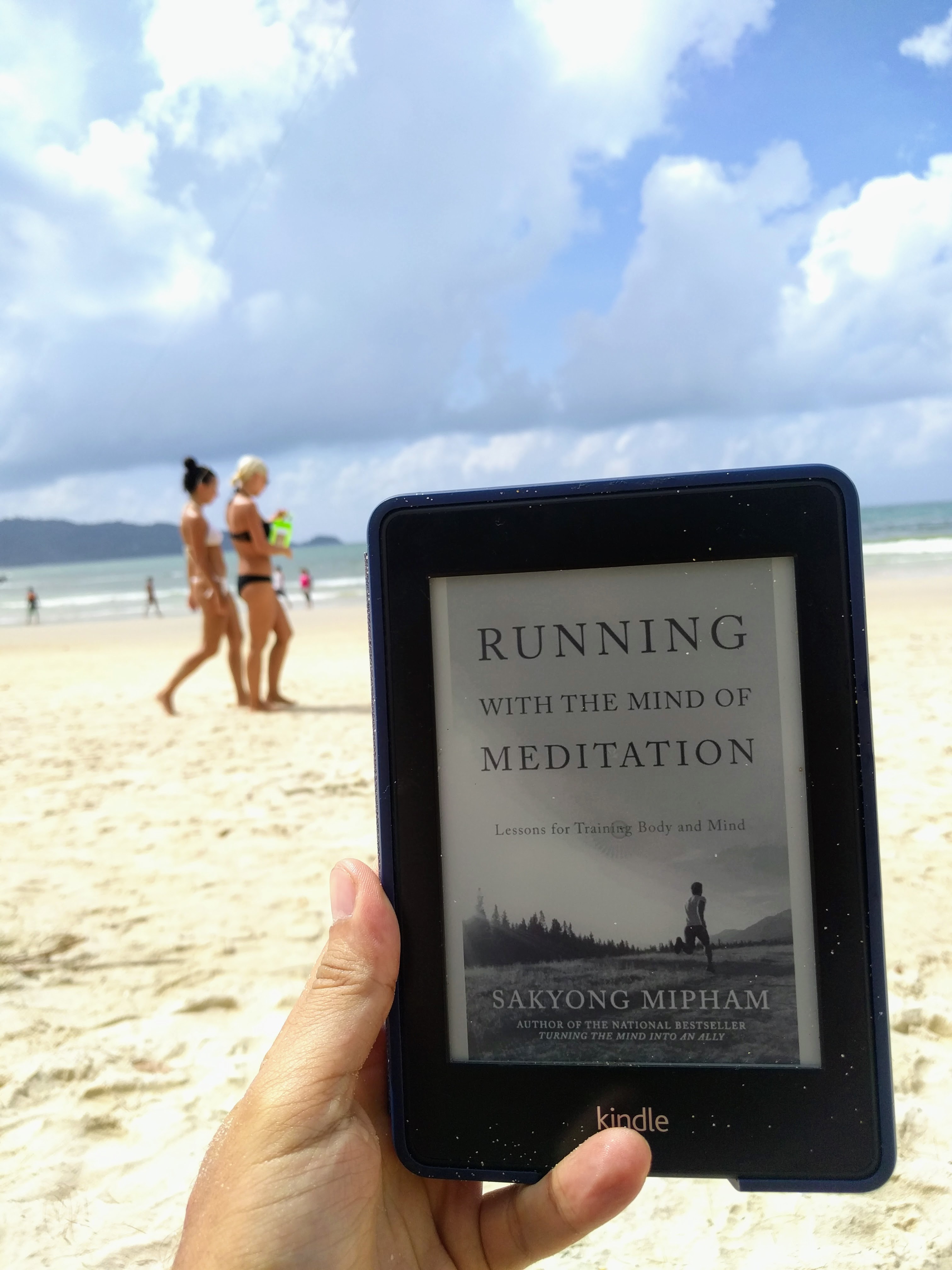 Reading by the beach