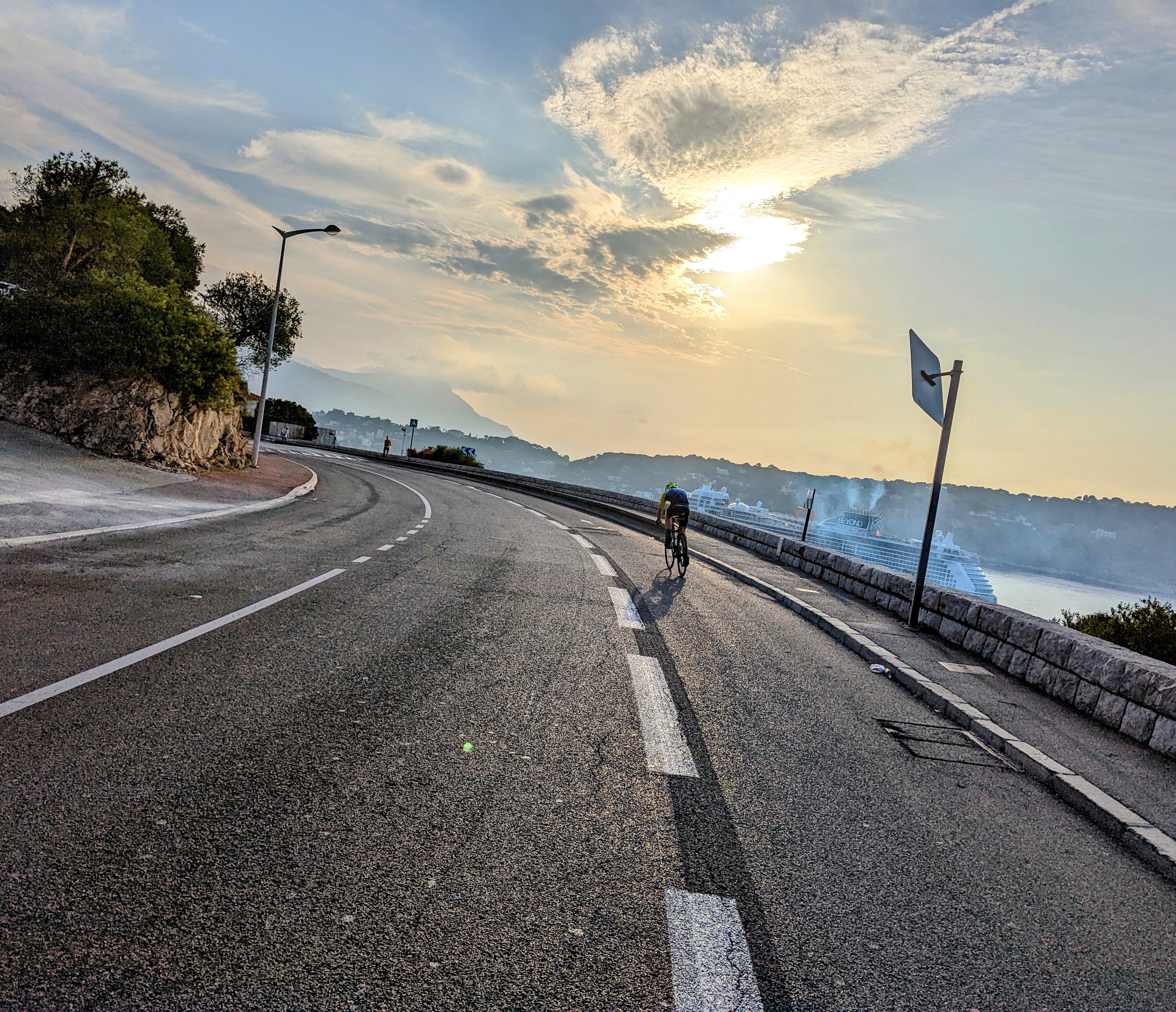 Cruise boat and cycling